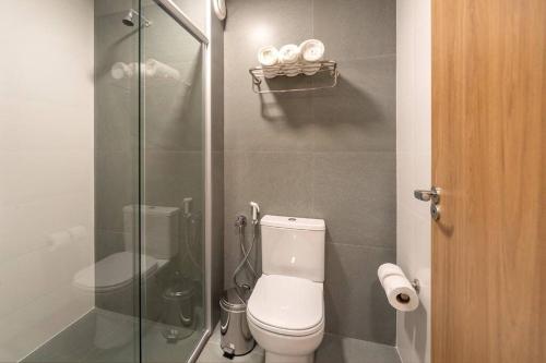 Kúpeľňa v ubytovaní Gramado Golden - Infraestrutura Completa