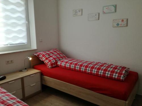 Postel nebo postele na pokoji v ubytování Seeadler
