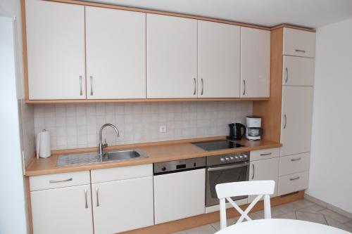 Una cocina o cocineta en Nordlicht Greetsiel