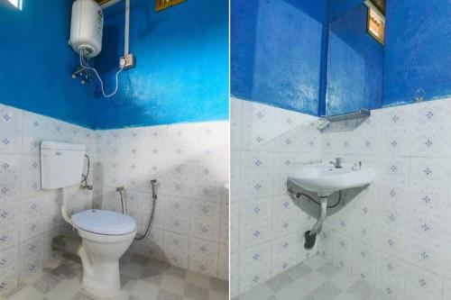 A bathroom at Odyssey Stays Umbir, Umiam Lake