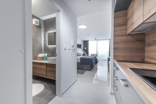 Kuchyňa alebo kuchynka v ubytovaní New modern apartment Andrea