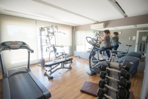 two women in a gym with tread machines at Studios en Palermo Soho in Buenos Aires