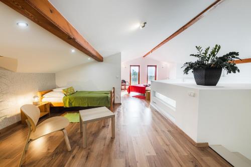 Ruang duduk di Balaton View Apartment
