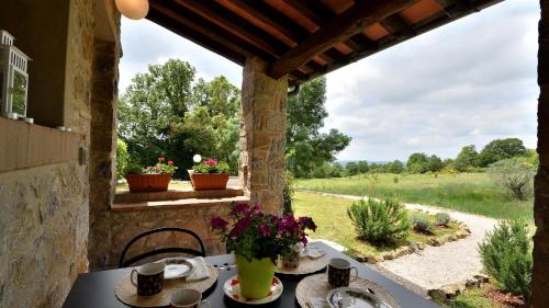 Jardín al aire libre en Villa Nocciola Il Poderone