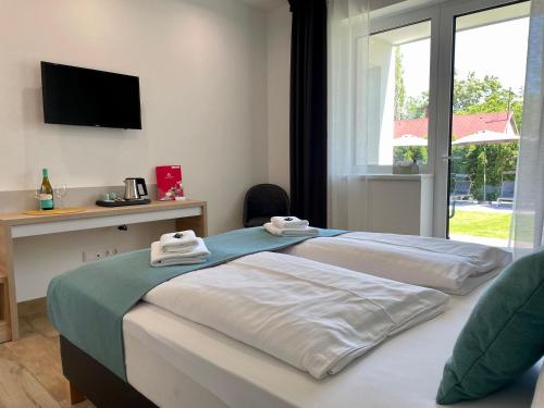 Postel nebo postele na pokoji v ubytování Villa7 Balaton