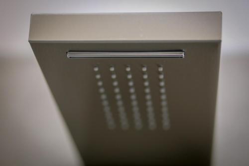 a close up of a metal refrigerator with a drawer at Maris Terra in Brindisi