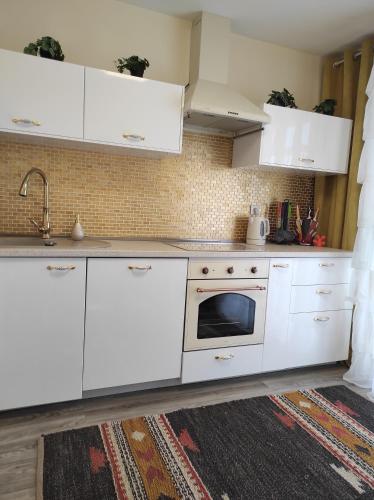 Nhà bếp/bếp nhỏ tại Appartements F3 Design Colmar+parking free