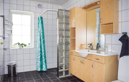 Koupelna v ubytování Amazing Home In Tingsryd With Wifi