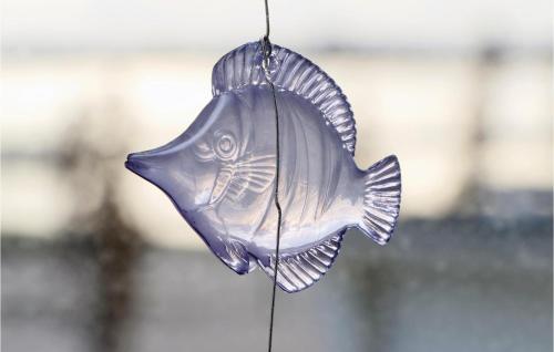 a plastic fish hanging from a string at 1 Bedroom Gorgeous Apartment In Rechlin in Rechlin