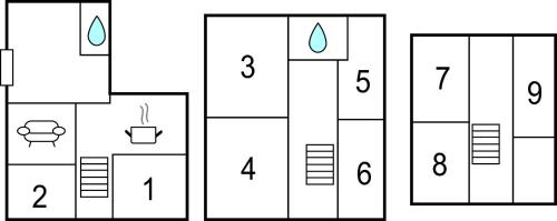 a block of squares with numbers on them at Awesome Home In Acquoy With Wifi in Acquoy