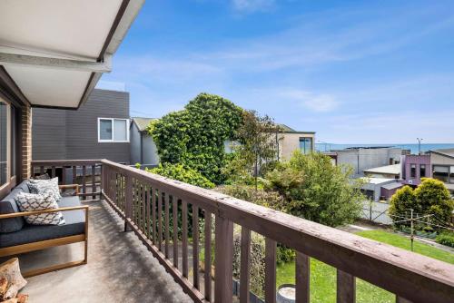 a view from the balcony of a house at 1 Luana in Lorne