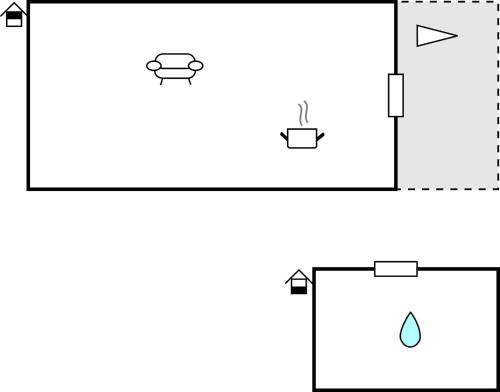 ビンメルビューにあるCozy Home In Vimmerby With Kitchenのガス液体の反応図