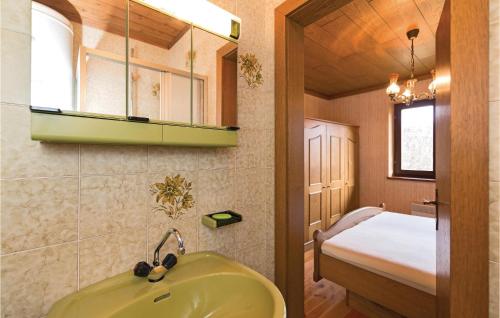 Koupelna v ubytování Ferienhaus In Moschendorf