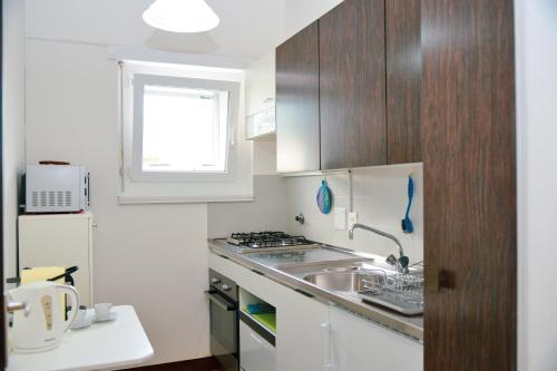 A kitchen or kitchenette at Lugano Central Suite Apartment Ciseri