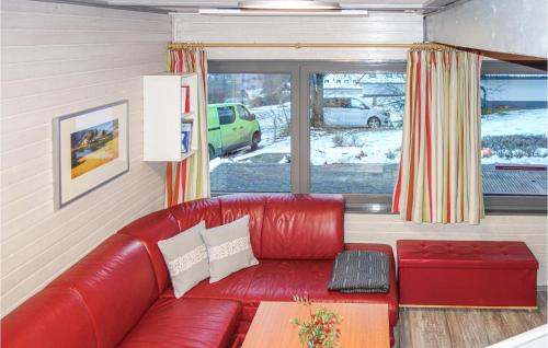 O zonă de relaxare la Ferienhaus 98 In Kirchheim