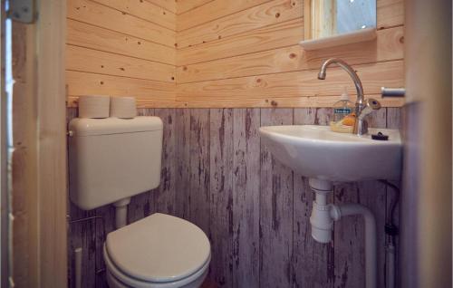 een badkamer met een toilet en een wastafel bij Lovely Home In Ssel With Wifi in Süsel