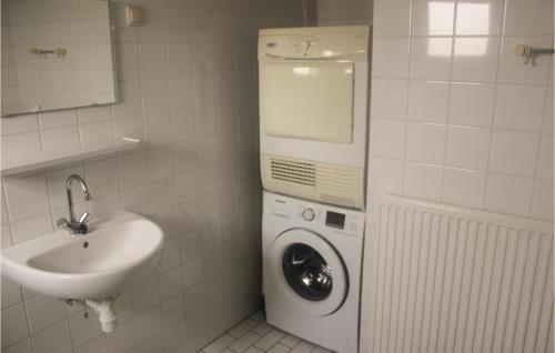ユリアーナドルプにあるOoghduyne Emma 165のバスルーム(洗濯機、シンク付)