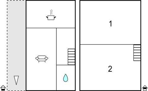 a diagram of a house with three different diagrams at Holiday Home Tällås Eksjö in Hult