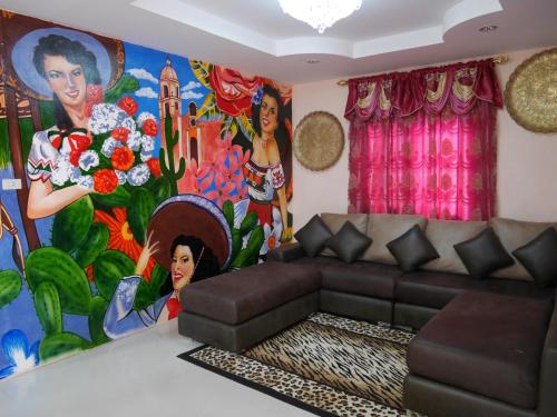 Χώρος καθιστικού στο MEXICAN DOS LAMPANG