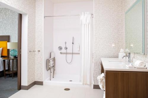 Home2 Suites By Hilton Baton Rouge Citiplace tesisinde bir banyo