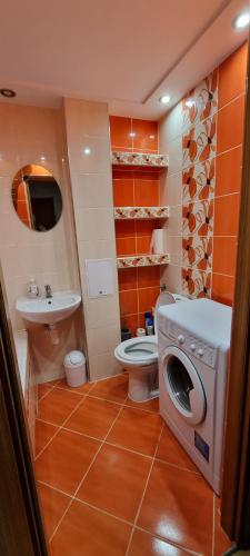 Koupelna v ubytování ApartamentyPrzyMorzu Drzymały Blisko Dworca