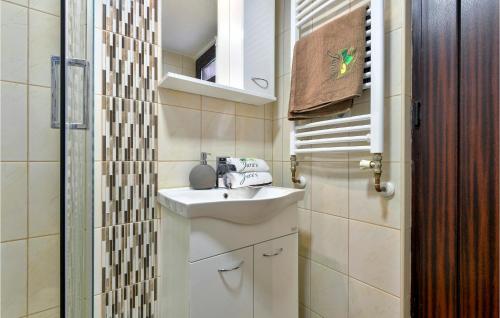 Koupelna v ubytování Pet Friendly Home In Sveti Ivan Zelina With Sauna