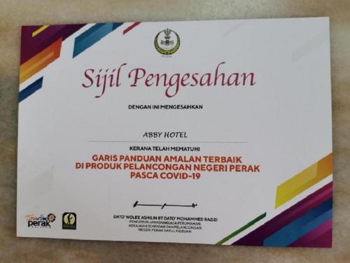 a ticket for a special screening of a special screening event at Abby by the river in Ipoh