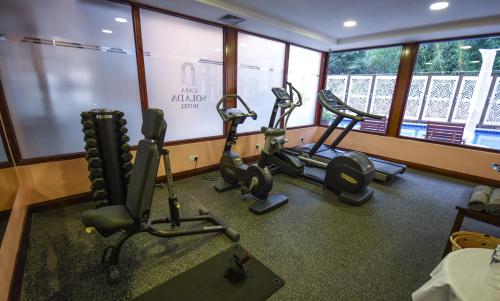 Fitness centrum a/nebo fitness zařízení v ubytování Casa Solada Hotel