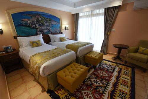 Ένα ή περισσότερα κρεβάτια σε δωμάτιο στο Casa Solada Hotel