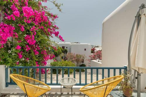 Balkón nebo terasa v ubytování Beautiful, sunny apartment in Mykonos Town