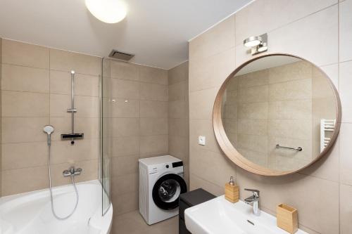 Koupelna v ubytování Apartmán 21 Hubertus