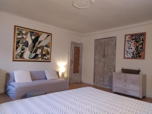 Кровать или кровати в номере Agriturismo Podere Luciano