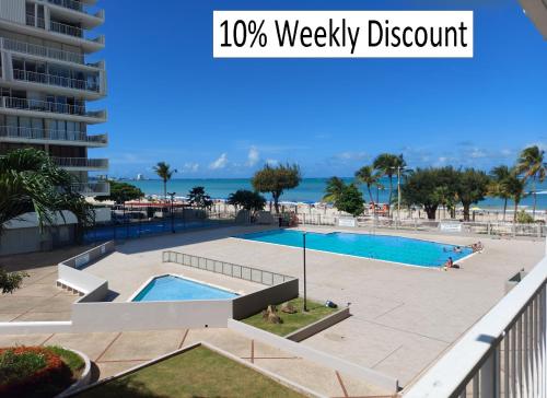 Coral Beach Isla Verde Beach Front Large 1 Bedroom Apt 208 Tower 1