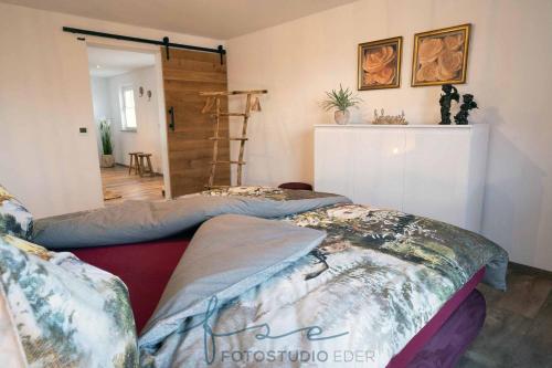 Postel nebo postele na pokoji v ubytování Landhaus Schreiner