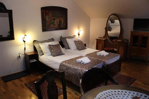 Ένα ή περισσότερα κρεβάτια σε δωμάτιο στο Wellness B&B Winery Sontacchi