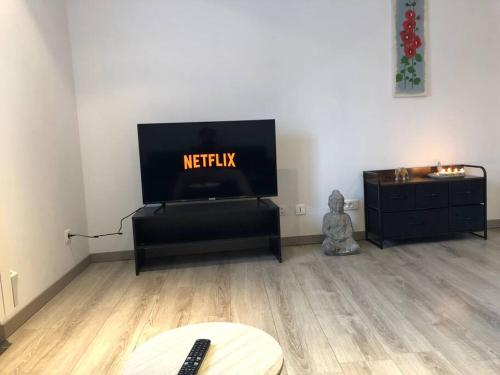 TV a/nebo společenská místnost v ubytování Le Grande Moderno