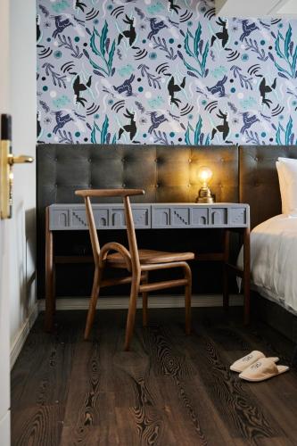 Cama o camas de una habitación en Campos Polanco