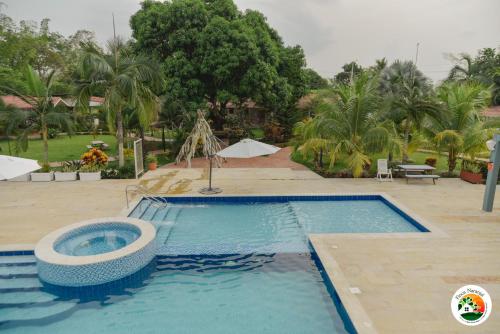 A piscina em ou perto de Hotel Finca Naranjal