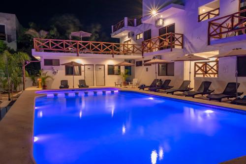 Bazén v ubytování Villas Palmar Holbox nebo v jeho okolí