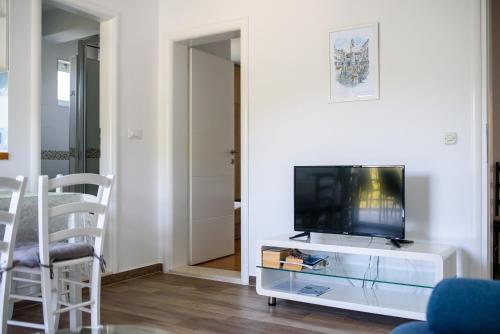 TV a/nebo společenská místnost v ubytování Accomodation STERMASI