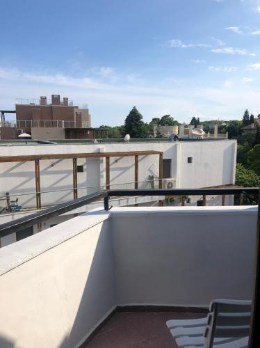 a balcony with a ramp on a roof at FAMILY HOTEL SAINT PETER in St. St. Constantine and Helena