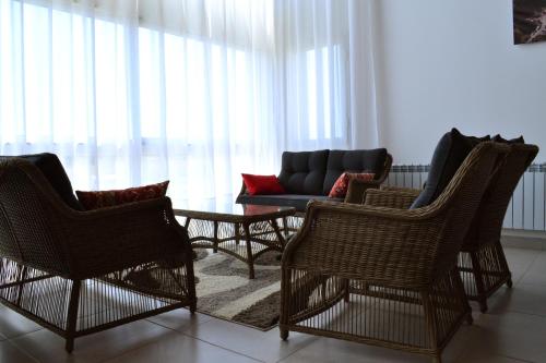 Χώρος καθιστικού στο Las Barrancas Apart & Spa