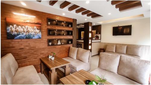 Posezení v ubytování Satkar Boutique Home