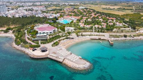 an aerial view of a resort on the beach at Anadolu Hotels Didim Club - Ultra All Inclusive ex Palmwings in Didim