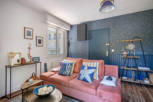 Rez-de-jardin pour 3 personnes proche de la plage