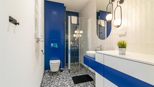 Koupelna v ubytování Portova - BillBerry Apartments