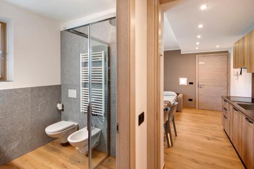A bathroom at Appartamento Federia Casa Campacc