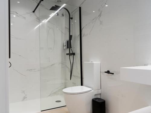 Kylpyhuone majoituspaikassa Castellpetit