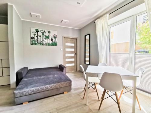 Χώρος καθιστικού στο Apartamenty Fińska Gdynia