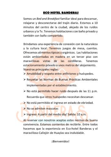 Fotografie z fotogalerie ubytování Banderas B&B v destinaci Huaraz
